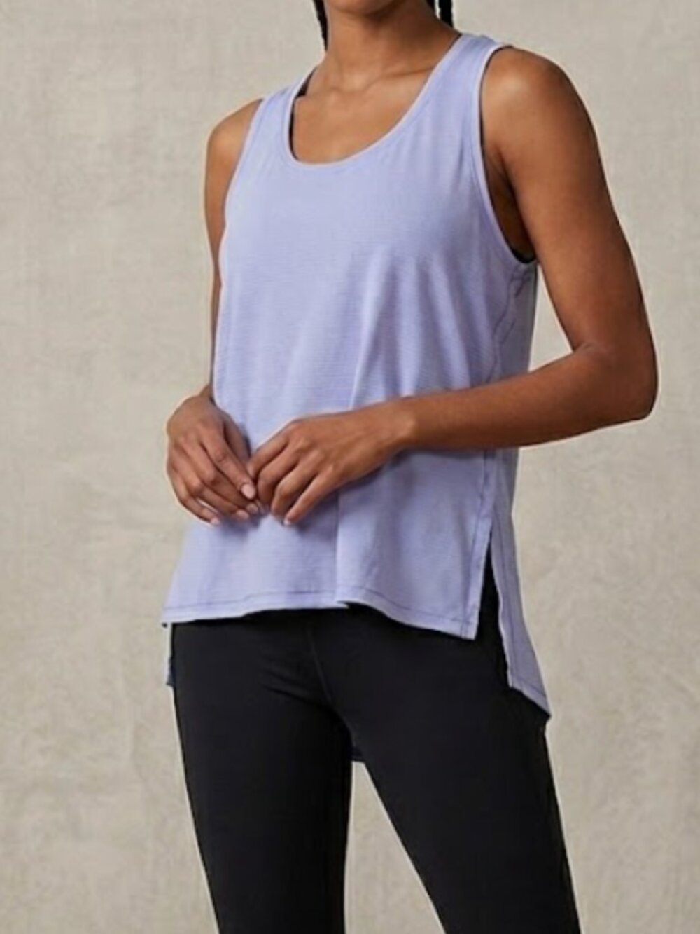 Calia High-Low Tank Top Women's XL Activewear Top Lavender Purple